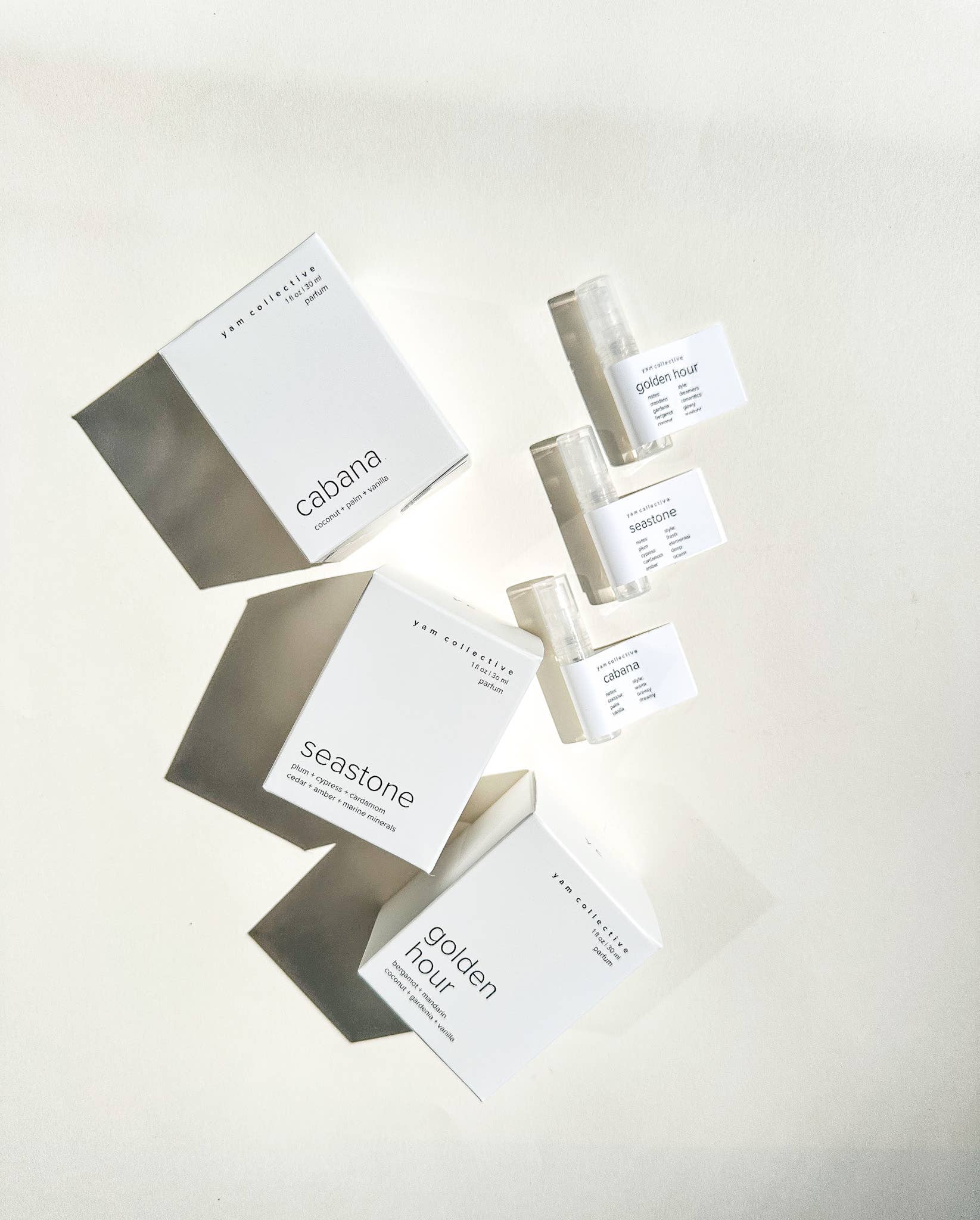 yam collective - Vente Parfum/Eau de toilette - Échantillon de Parfum en Vaporisateur : Choisissez dans le menu2