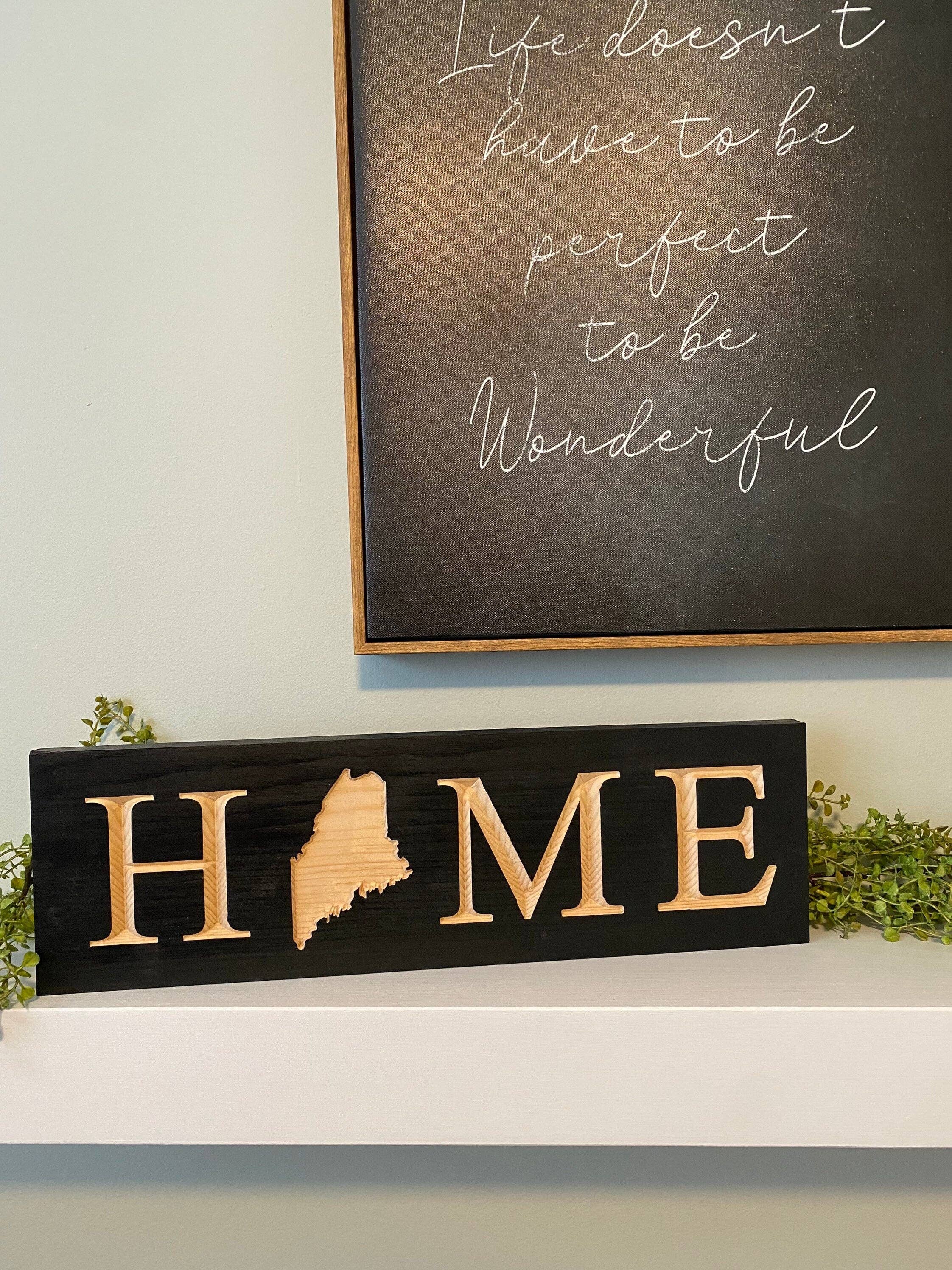 Creative Carpentry of Maine - Vendita all'ingrosso Cartelli - Segno «Home» del Maine6