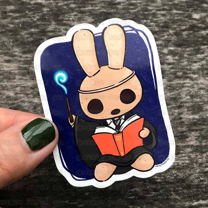 Coco-Claw - Adesivo in vinile impermeabile disegnato a mano per la vendita all'ingrosso da parte di NERDY PAPER CO.