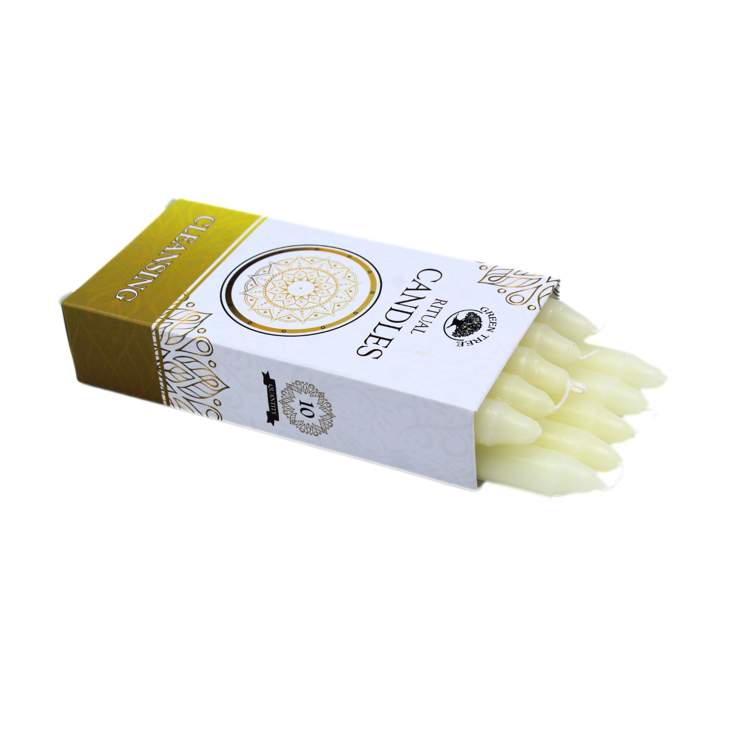 Green Tree - Vendita all'ingrosso Candele votive - Candele rituali Green Tree Purificazione - 10 candele/confezione1