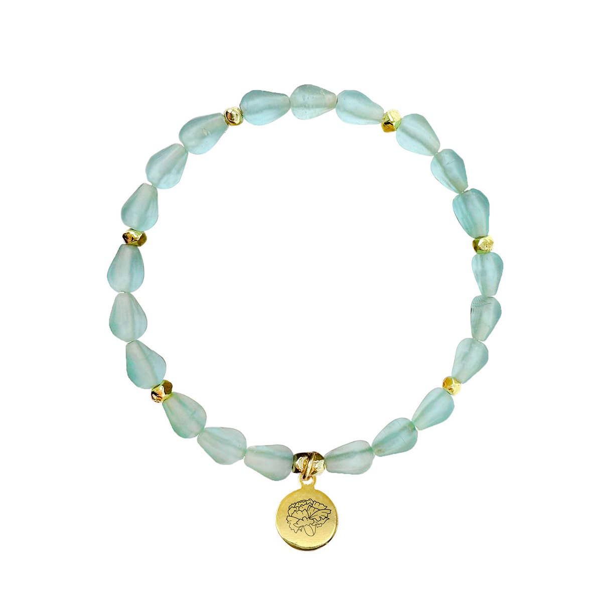 WorldFinds - Wholesale Charm/Dangle Bracelet - January • Birth Flower Bracelet2