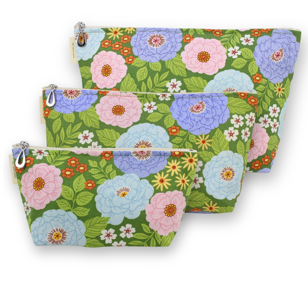 Dana Herbert – bolsa de maquilhagem e cosméticos por atacado – Conjunto de Bolsas de Maquilhagem - P, M, + G (Poupe 2,00 $)16