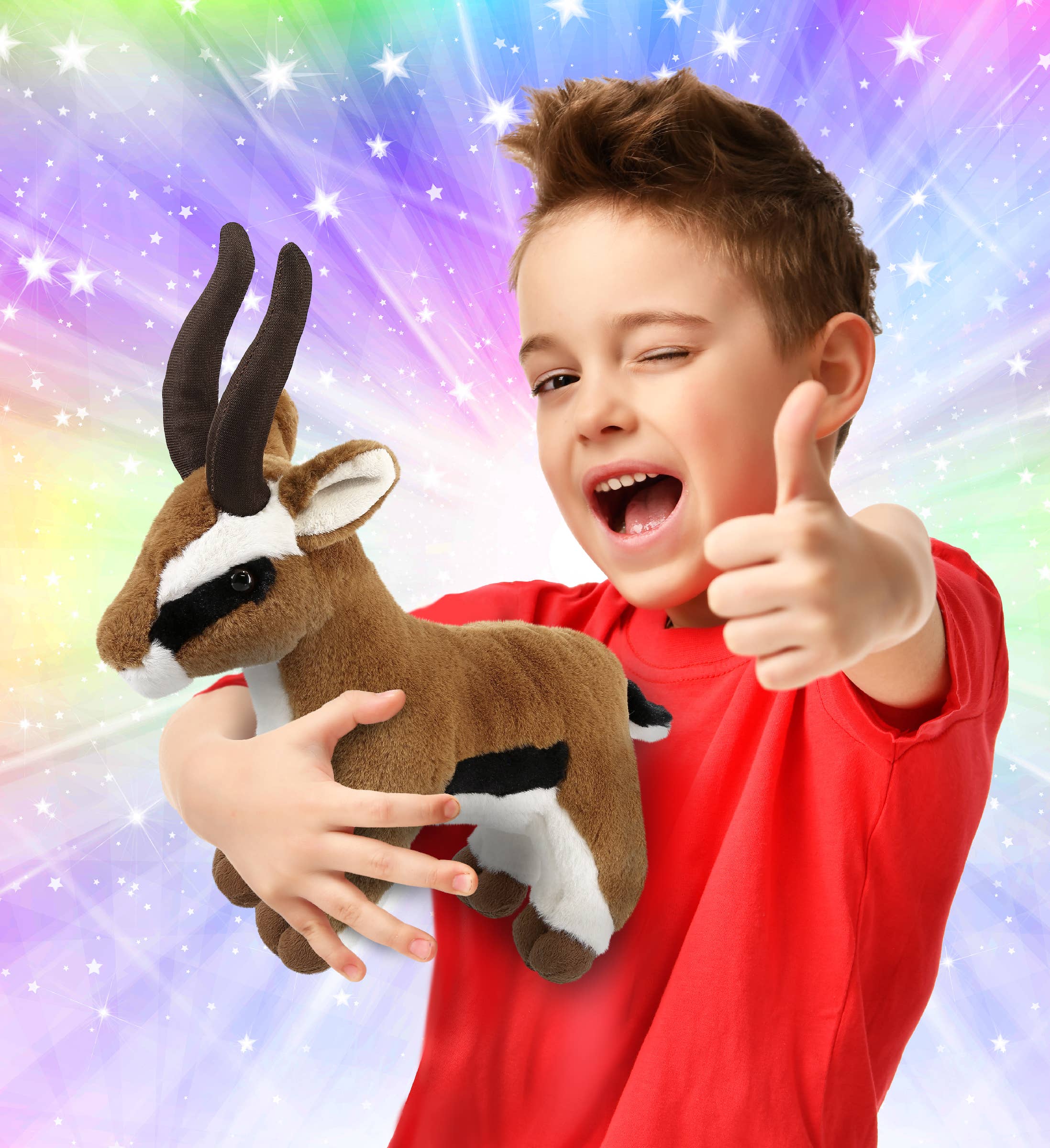 Cota Global - Vente Peluche – enfant et bébé - Peluche ultra-doux - Antilope 10"1