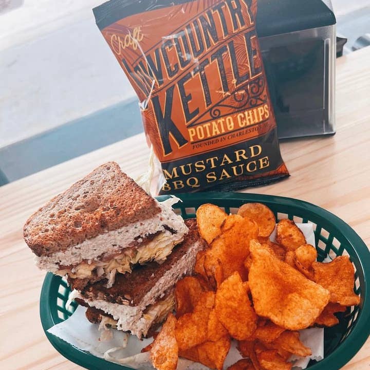 Lowcountry Kettle - Wholesale Crisps - Mustard Bbq Potato Chips - 24 bags8