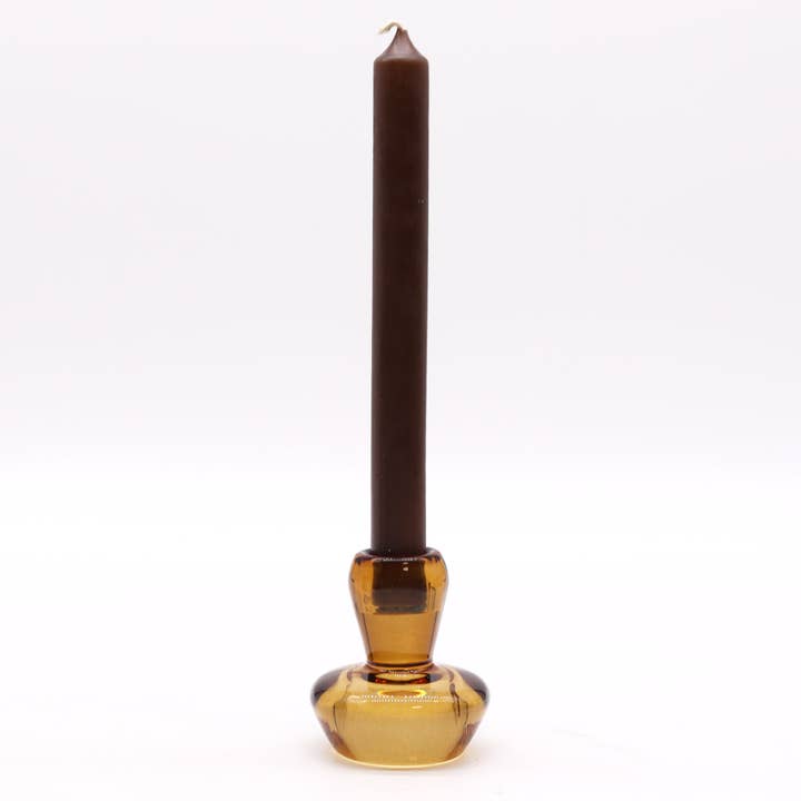 Ancient Wisdom – wholesale Candle holder – Mushroom Flip Candle / Tealight Holder - Antique Amber2