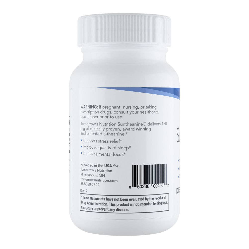 Tomorrows Nutrition - Wholesale Oral Supplement/Vitamin - Suntheanine Veggie Capsules2