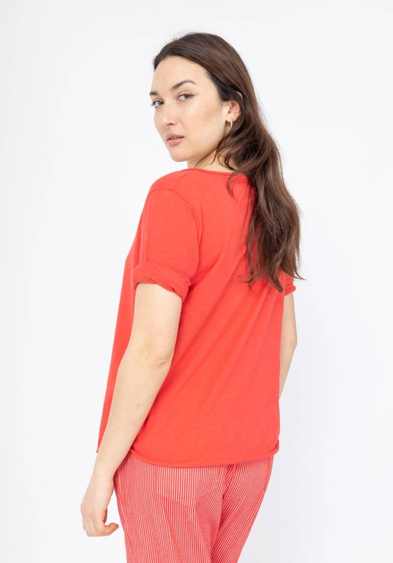 LINEN & COTTON HOUSE - Wholesale T-shirt (Zonder tekening) - Dames - 8008 basic katoenen T-shirt27