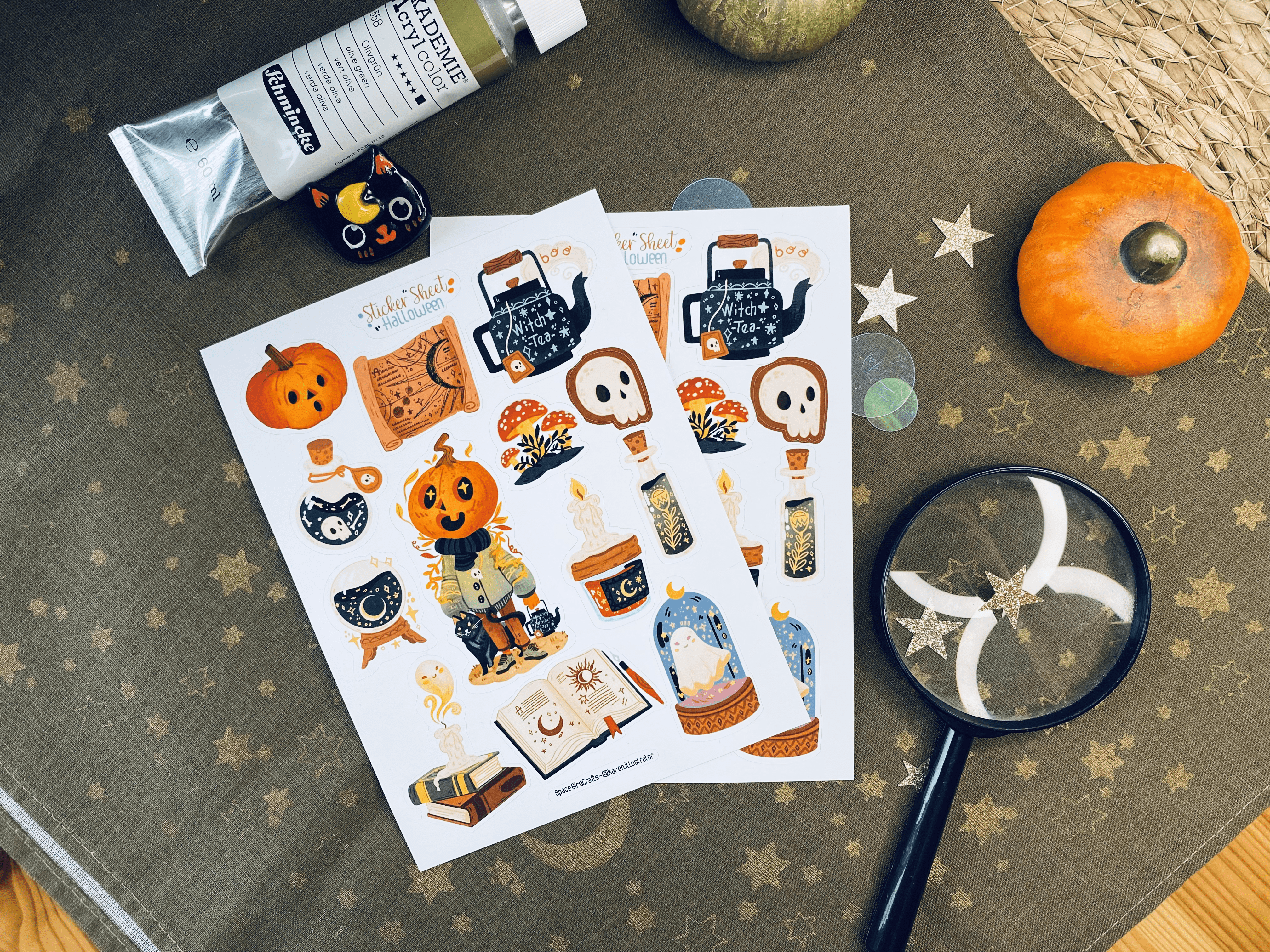 Split Moon Studios - Venta al por mayor Pegatina - Hoja de pegatinas de Halloween para Bullet Journal1