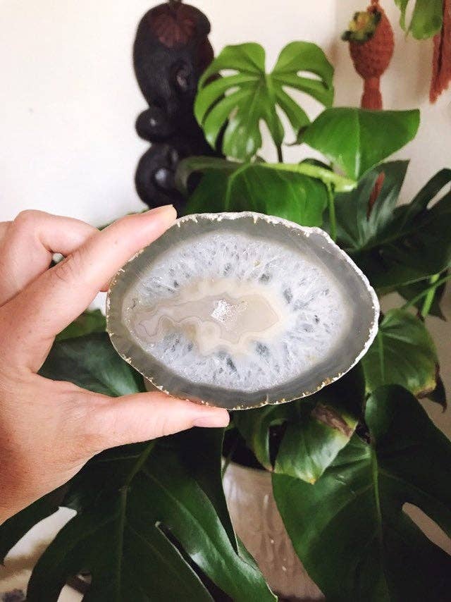 Suspend.It - Wholesale Wall Accent - Large Premium agate decor, crystal decor, screw cover7