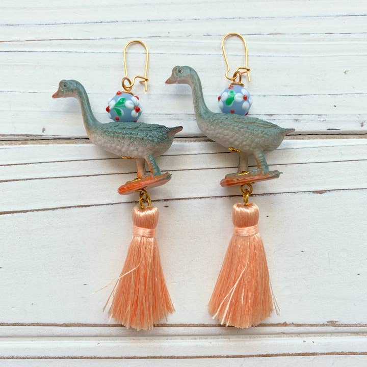 Silly Goose Earrings for wholesale by Lenora Dame