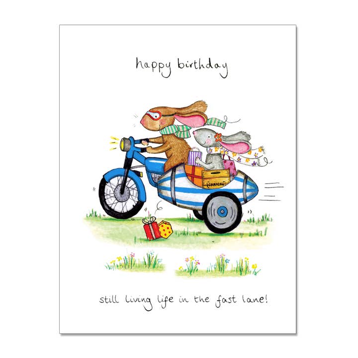 Life In the Fast Lane Birthday Card for wholesale by Draw UK