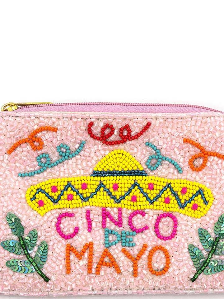 MÜNZBEUTEL CINCO DE MAYO MIT BLUMENPERLEN 60-0566 für den Großhandel von anbfashion