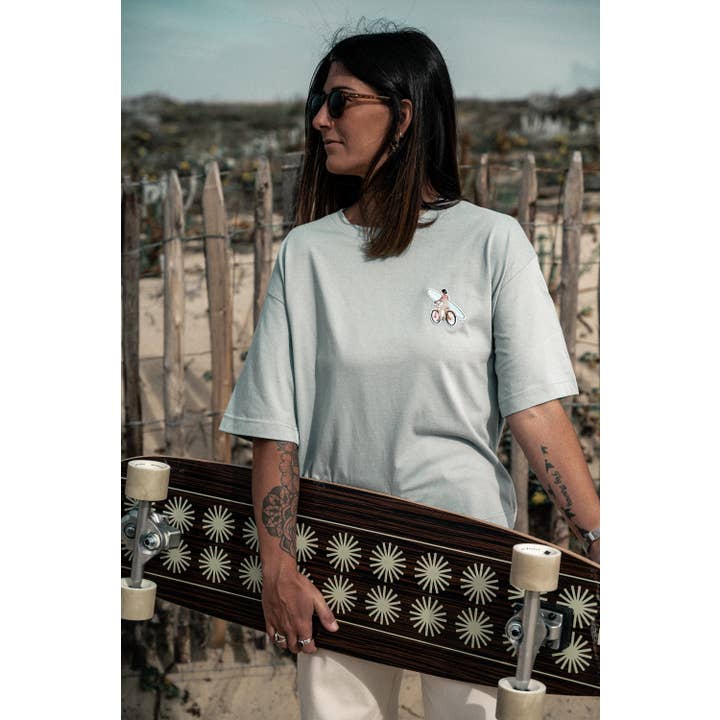 Boxershort voor dames met geborduurde patch — Bike rider voor wholesale door Les Rideuses