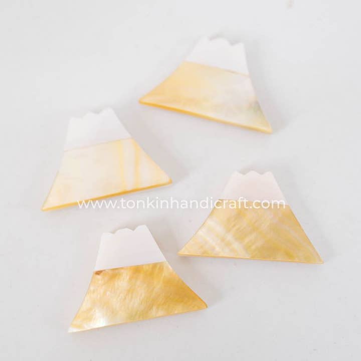 Tonkin Handicraft - Wholesale Spoon rest - Seashell Yellow Fuji Pillow Chopstick Rest0