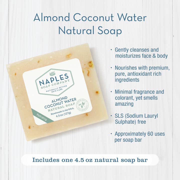 Naples Soap Company - Wholesale Bar Soap - Almond Coconut Water Almond Milk Natural Soap