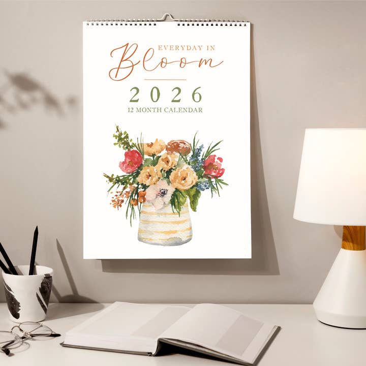2026 Calendar - Everyday in Bloom - Watercolor Flowers for wholesale by Me and Mary Shop