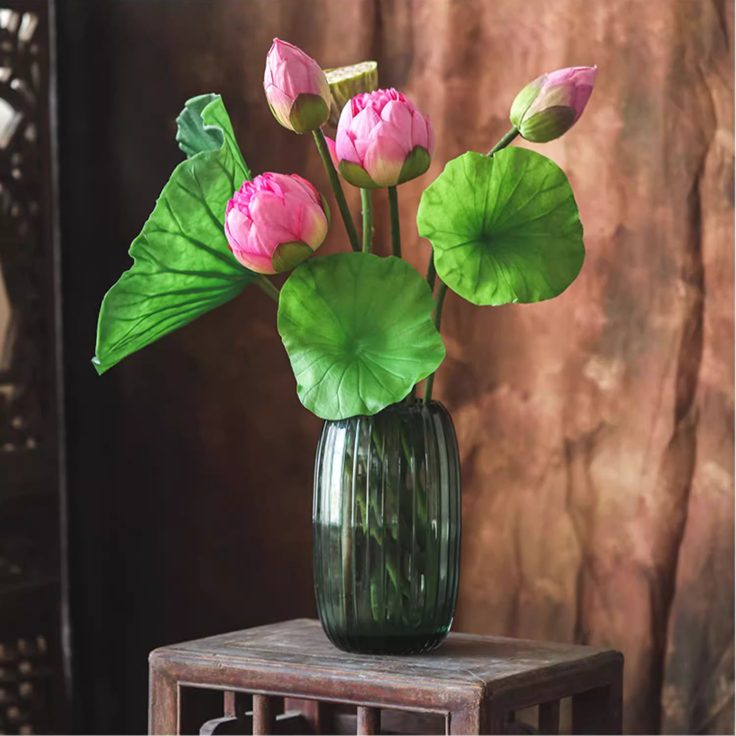 Rustic Reach - Wholesale Artificial Flowers - Artificial Lotus Flower and Seedpod6