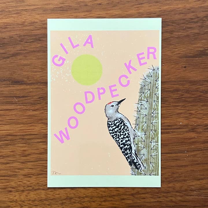 Carte postale des oiseaux du jardin pour la vente par Art Over Order