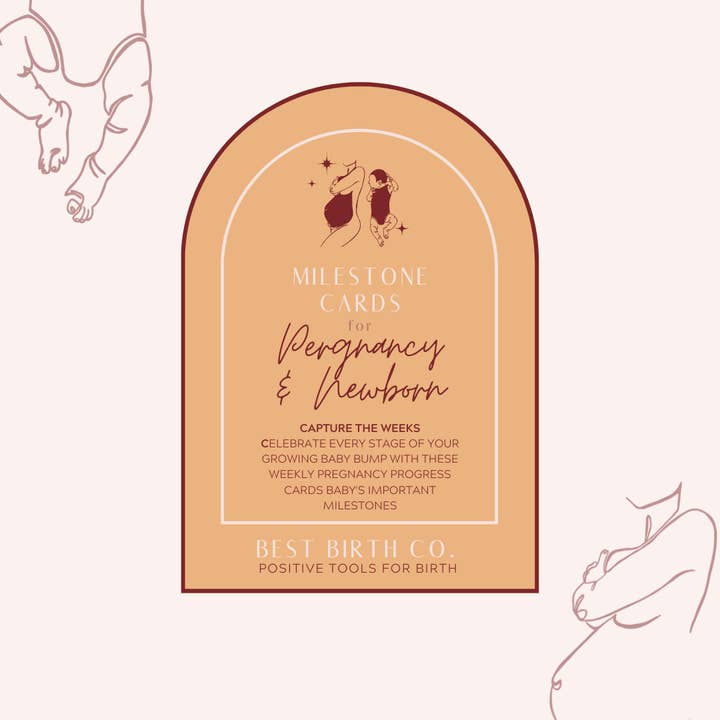 Best Birth Co - Wholesale New Mom Gift Box/Set - Baby Shower Gift New Baby Milestones8