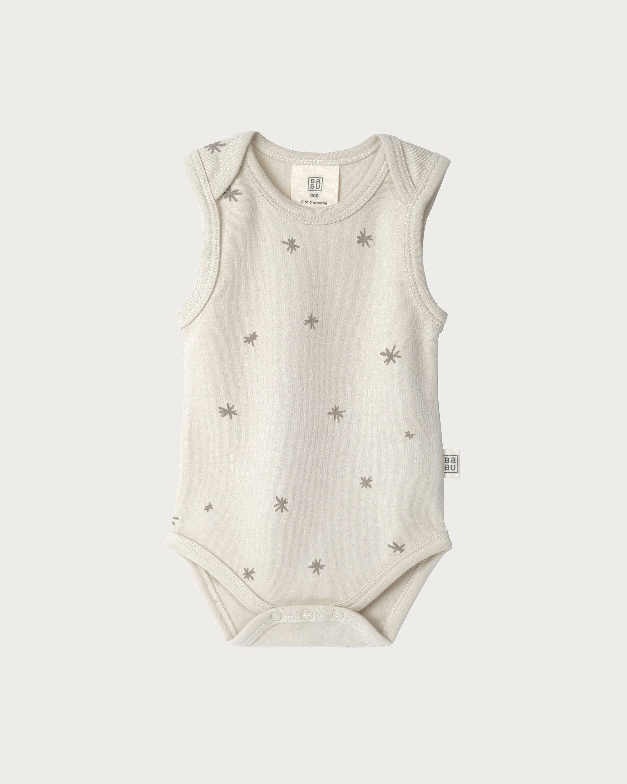 Babu - Wholesale Bodysuit (Non-Footed) - Baby - Singlet Bodysuit - Walnut Star0
