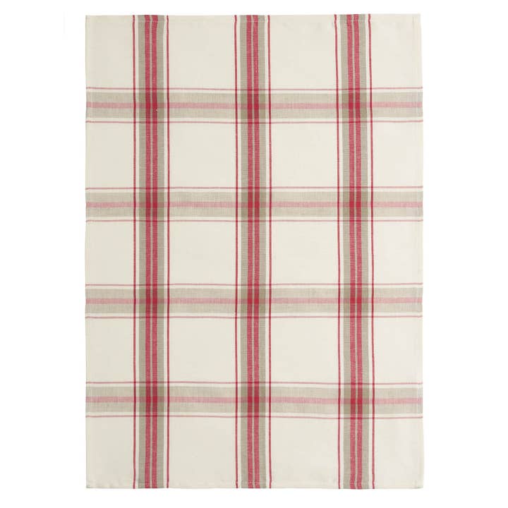 Maison Otto French Lifestyle Distribution - Wholesale Tea towel - Bocage Red Linen Tea Towel By Coucke France 1