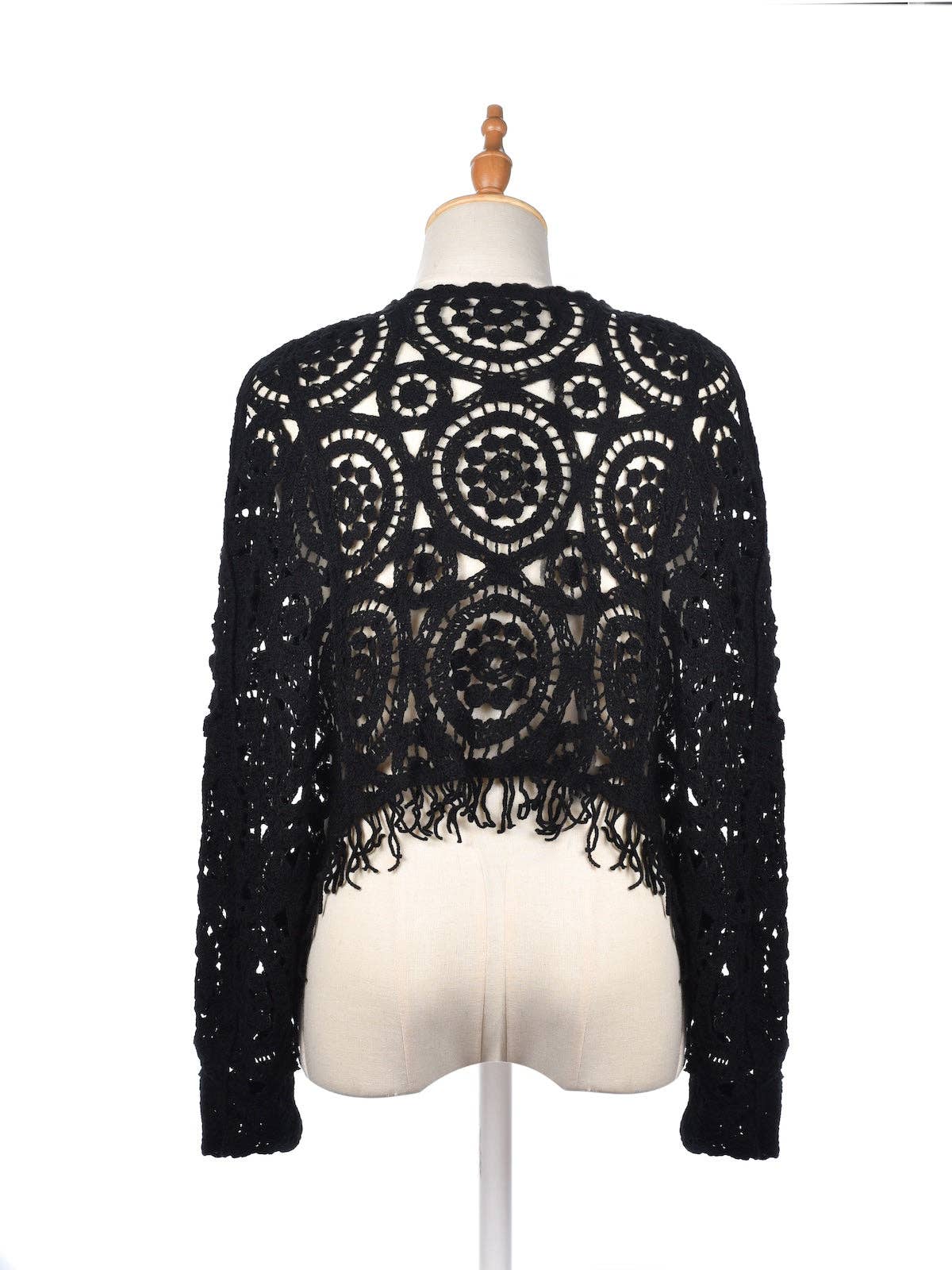 Funkyrel® Atzbranding Limited – Engroshandel Pullover - Dame – Vintage hulstrikket batwing-striktrøje1