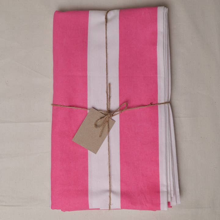 Pink Stripe Tablecloth for wholesale by Twizzell