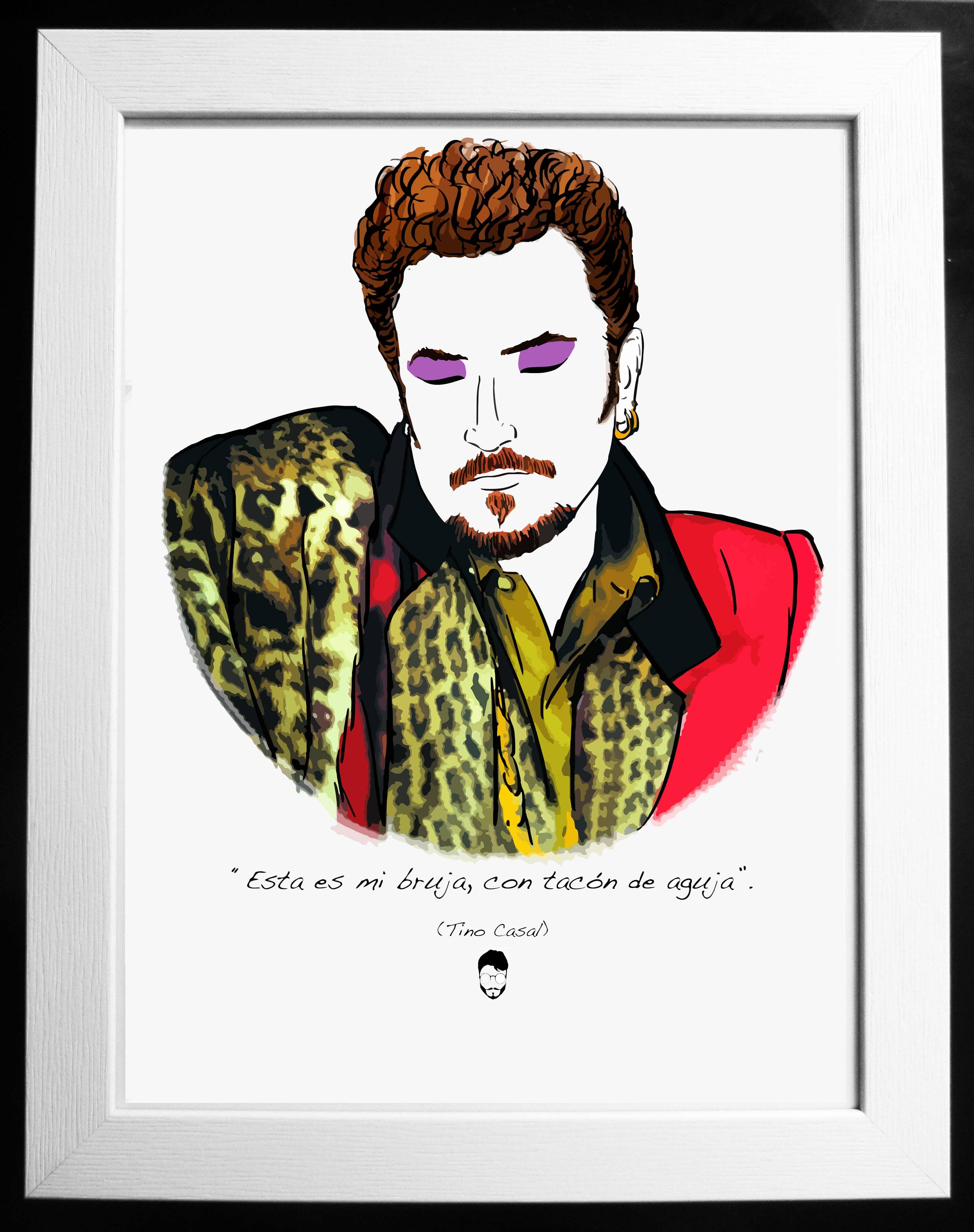 El loco del Pelo Rizo - Wholesale Art Print - Tino Casal0