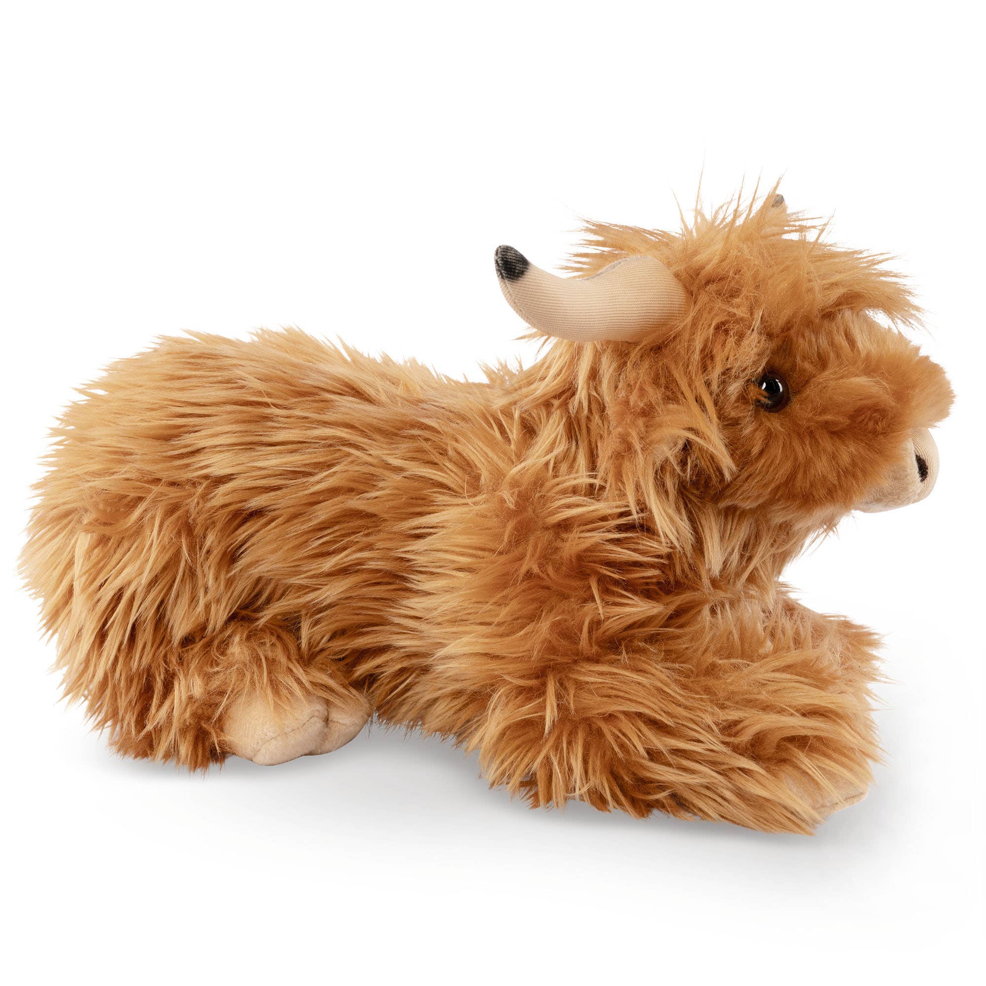 Keycraft - Vente Peluche – enfant et bébé - Jouet en peluche Vache Highland Couchée Living Nature5