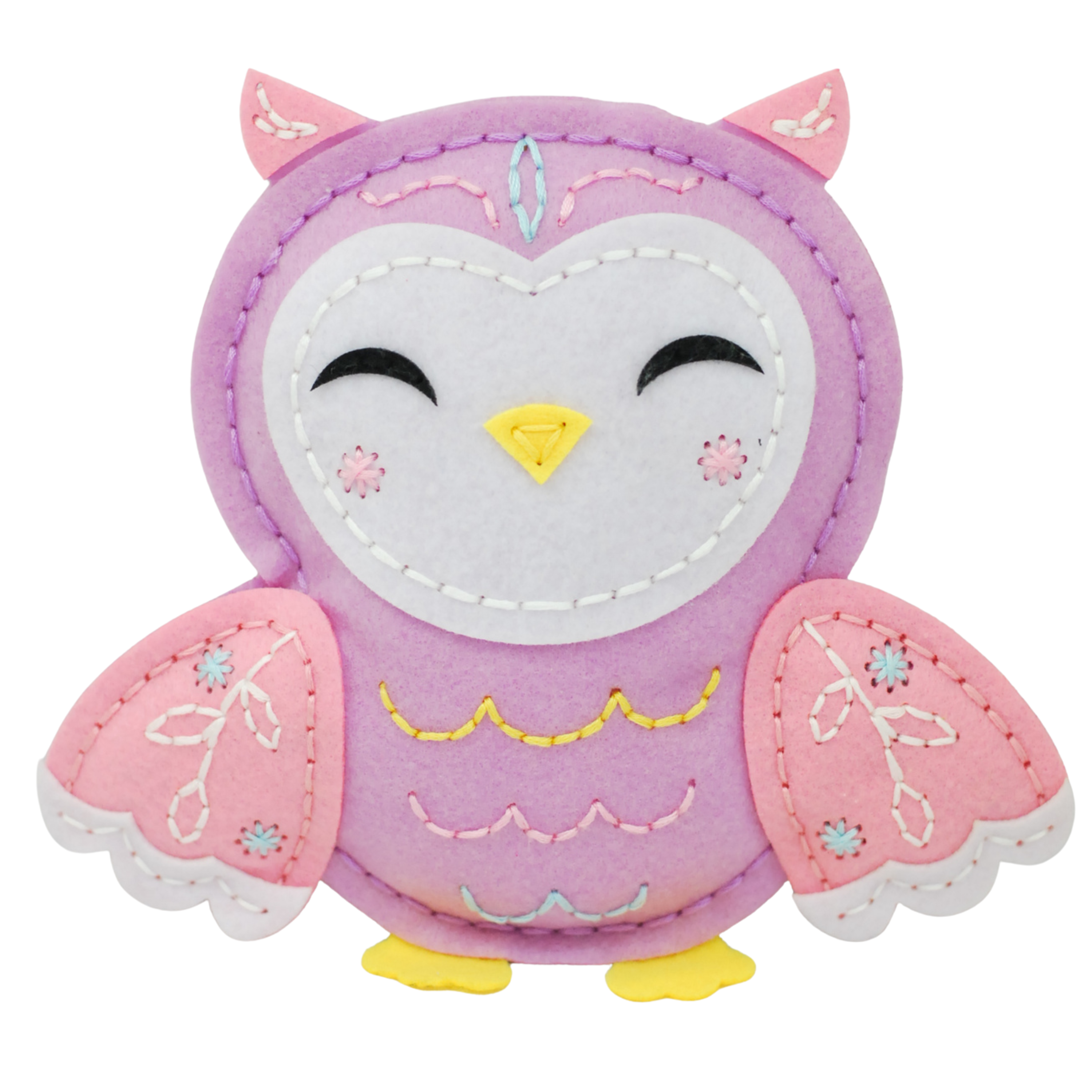 Fainotoys - Wholesale DIY Craft Kit - Kids - APLI Krapli - APLI Krapli Sewyourself Felt Toy Kit Owl Precut Felt Stuffing Thread & Safe Needle Ages 6+4