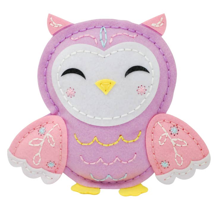 Fainotoys - Wholesale DIY Craft Kit - Kids - APLI Krapli - APLI Krapli Sewyourself Felt Toy Kit Owl Precut Felt Stuffing Thread & Safe Needle Ages 6+4
