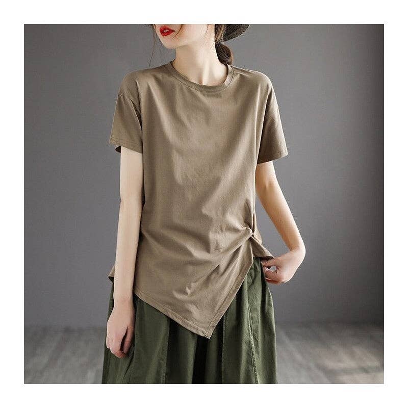 UZ Wholesale Store - Wholesale T-Shirt - Women's - Wrinkle-Free Plus Size Short Sleeve T-Shirt3