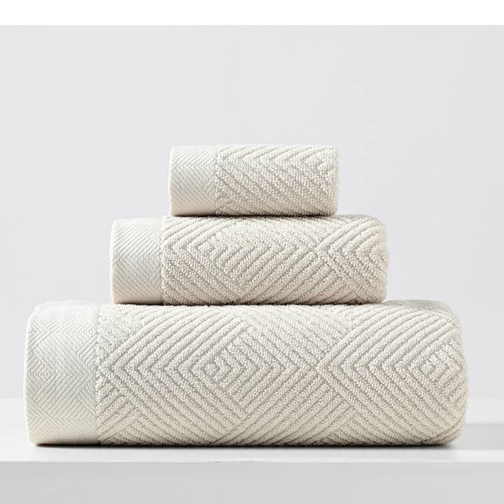 ACCITY - Wholesale Bath Towel - HOUSEHOLD THICK BATH TOWEL THREE PIECE SET_CWMM23023