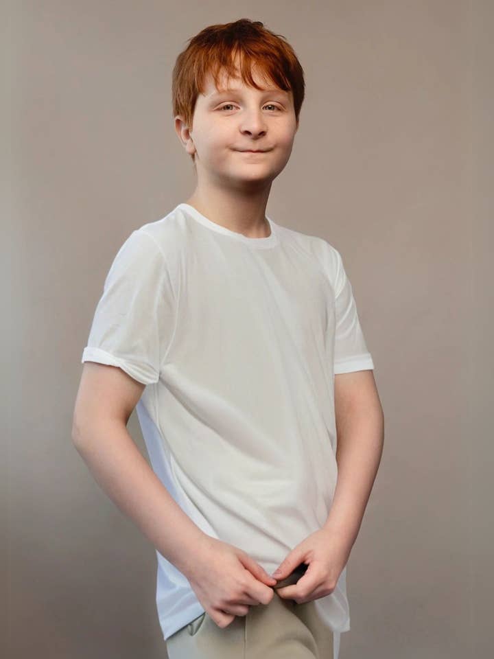 Kids Fidget-T – Short Sleeve- White for wholesale by Comfa