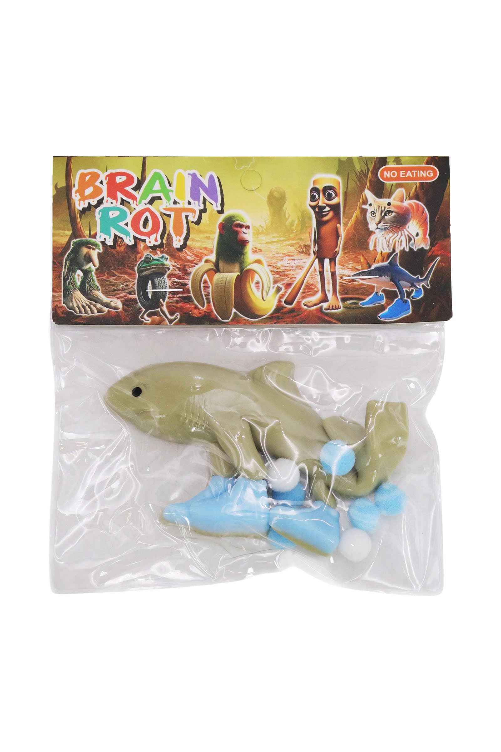 ASSORTED Brain Rot Memes Mochi Pom Pom Squishy Bag - 16 pcs for wholesale on Faire11