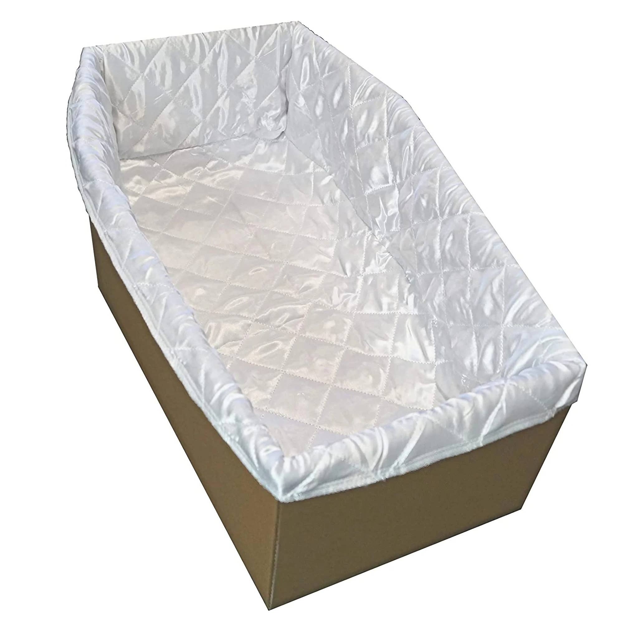 petbye - Vente Urne - Cercueil en carton avec doublure en satin 100 cm (Taille 3XL)4