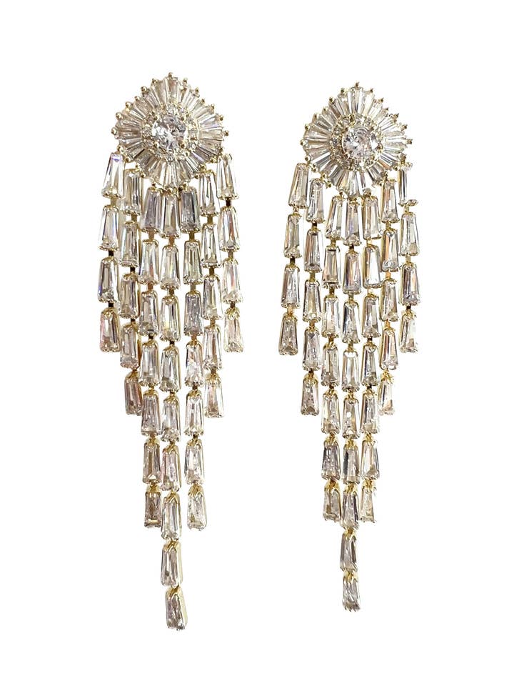 Glam Statement Dangle Earrings for wholesale by Gemelli