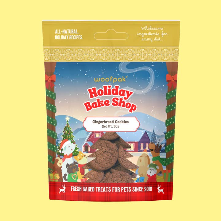 Gingerbread Cookies for wholesale by Woofpak Dog Bakery