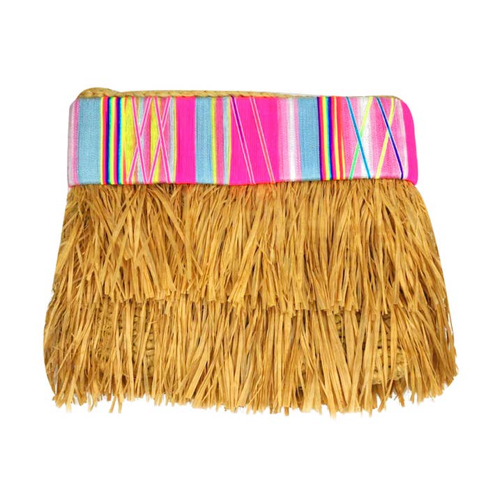 Aya Sac Paille Fuzzy pour la vente par LE POM POM