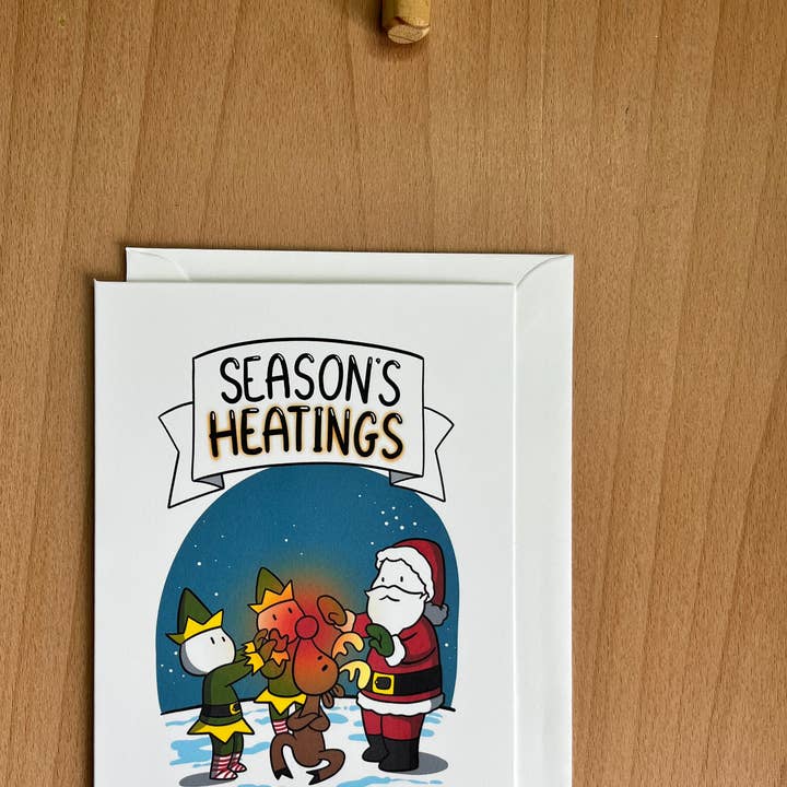 Sæsonens Varme - Julekort for engroshandel hos Rob Stears Illustration