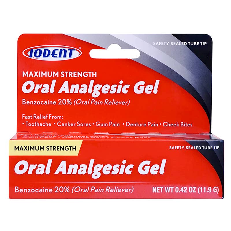 Deluxe Import Trading - Wholesale Oral Supplement/Vitamin - Iodent Oral Analgesic Gel 0.42oz0