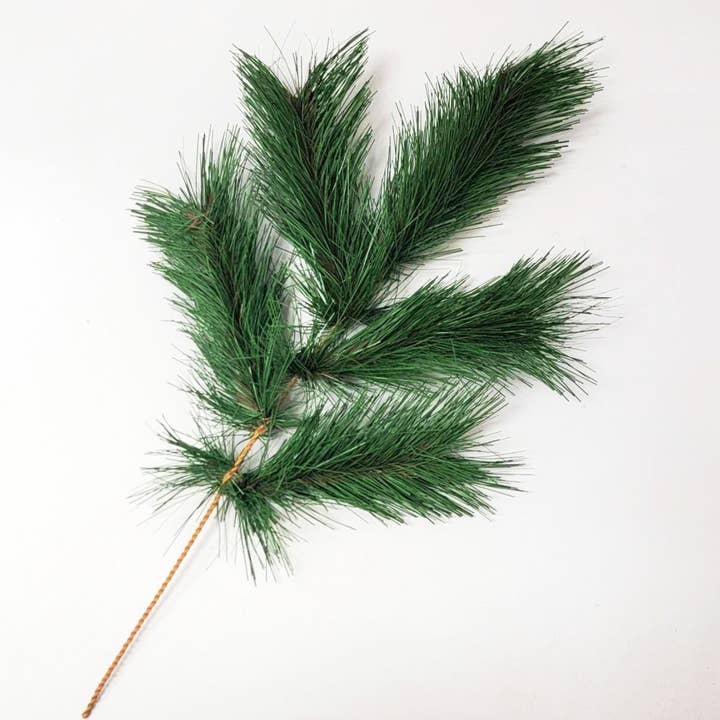 ES Essentials - Wholesale Artificial Flowers - Long Needle Pine Spray X5 21"
