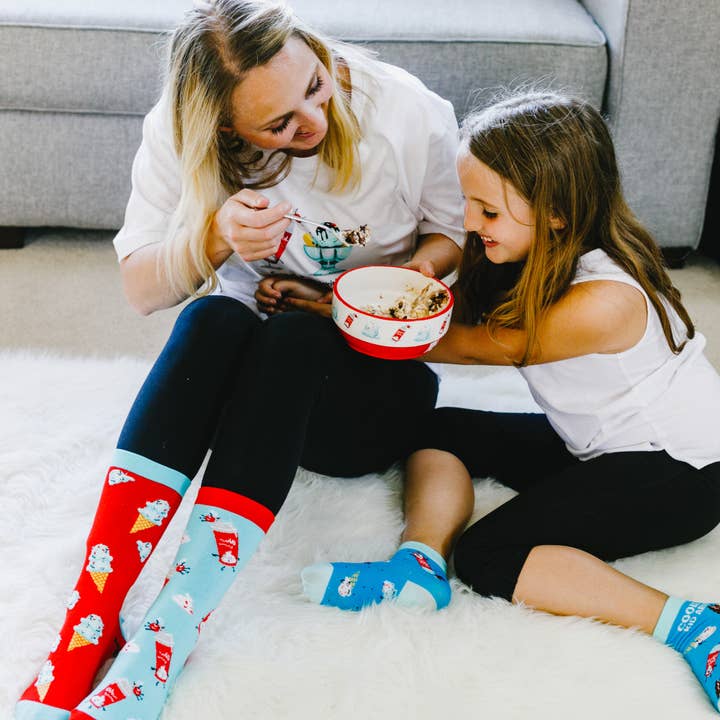 Pavilion - Wholesale Socks - Kids - Ice Cream - M/L Youth Cotton Blend Crew Socks1