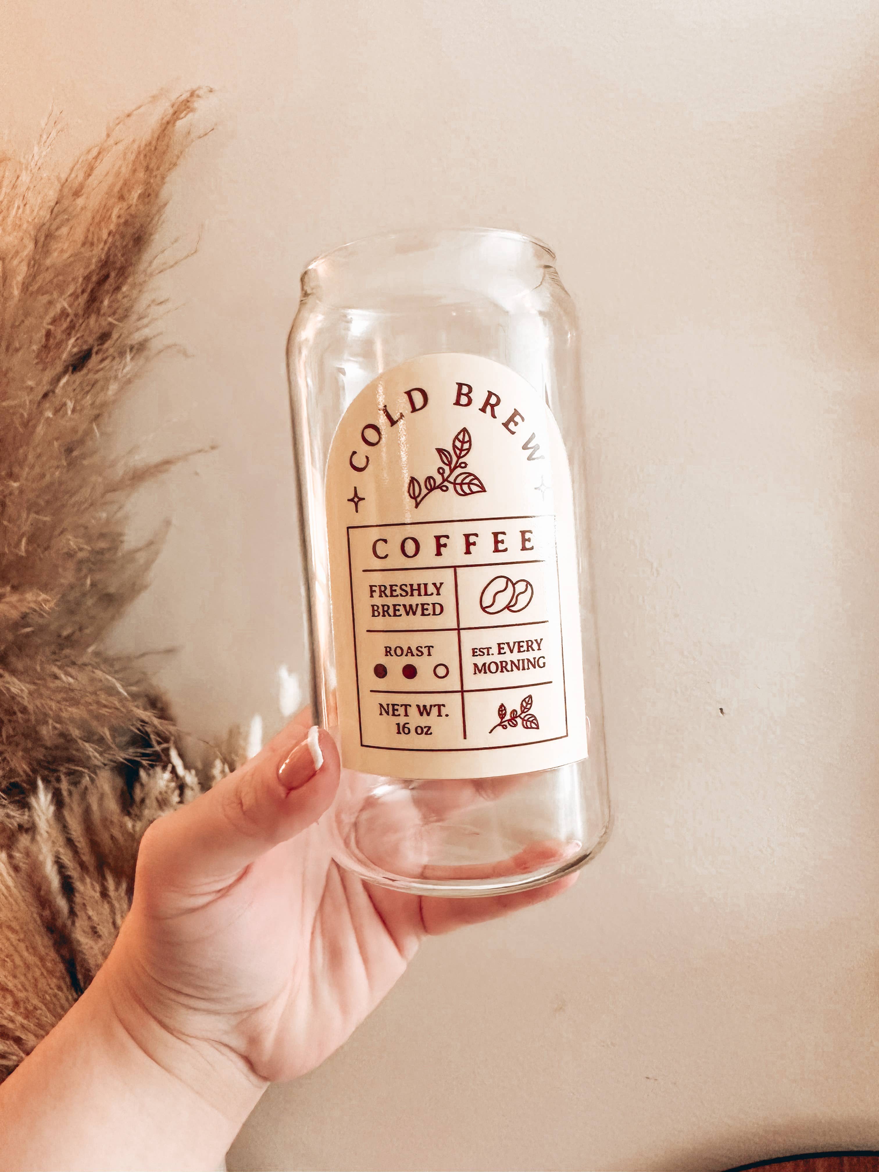 Powered By Daisies - Venta al por mayor Vaso/copa - Vaso de vidrio para café cold brew6