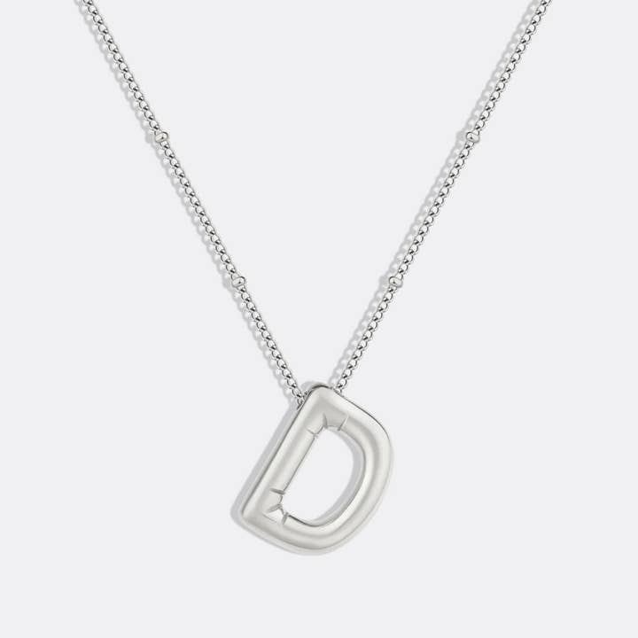 Mint & Lily - Wholesale Pendant/Charm Necklace - Balloon Initial Necklace with Satellite Chain49