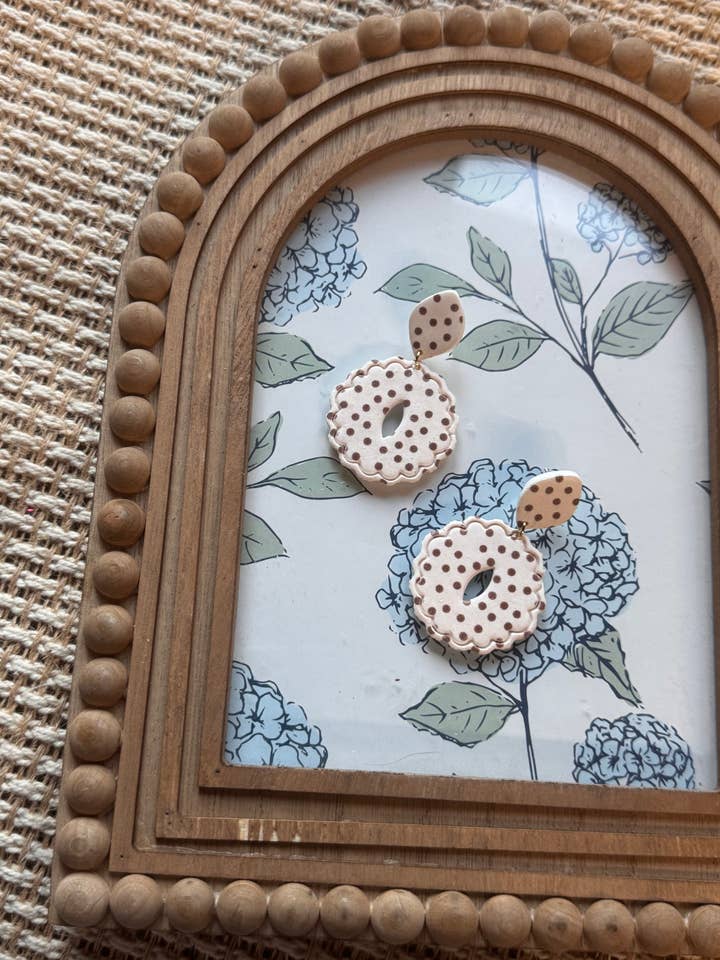 Polkadot Statement-Ohrringe | Ohrringe aus Polymer-Ton für den Großhandel von Watch Me Bloom