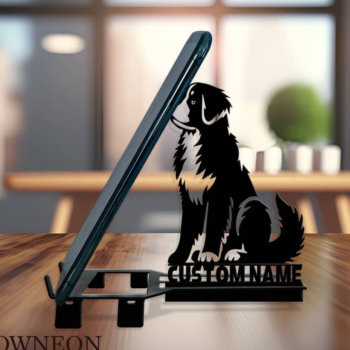 Individuelle Border Collie Hund Metall Handyhalterung, Telefonhalter Kunst für den Großhandel von Glow Neon