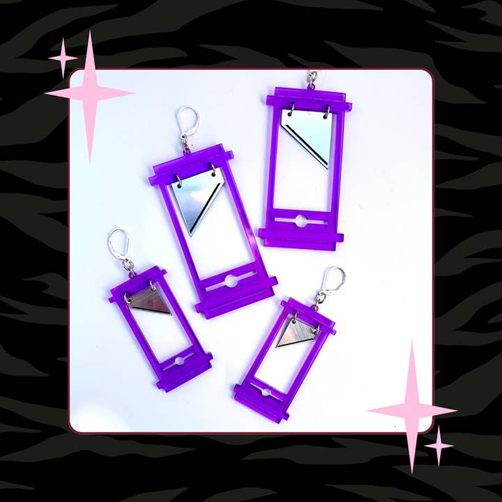 Foolish Fetish - Wholesale Dangle Earrings - Guillotine Earrings : Multiple Colors 8