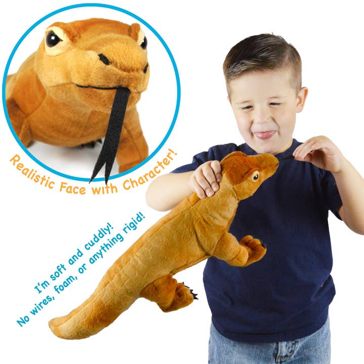 VIAHART Toy Co. - Wholesale Stuffed/Plush Toy - Kids & Baby - Kusumo The Komodo Dragon | 17 Inch Stuffed Animal Plush1