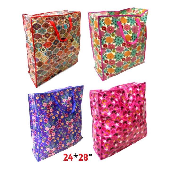 Extra Large Printed Zipper Bag 24"x28" for wholesale by Deluxe Import Trading